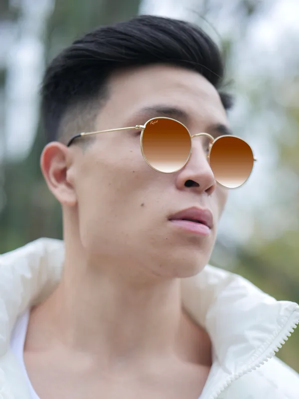 UV_Protected_Gold_Brown_Gradient_Round_Sunglasses_For_Men_&_Women