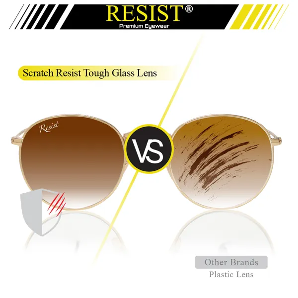 UV_Protected_Gold_Brown_Gradient_Round_Sunglasses_For_Men_&_Women