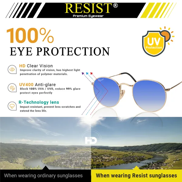UV_Protected_Gold_Blue_Gradient_Round_Sunglasses_For_Men_&_Women