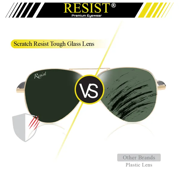 UV_Protected_Gold_Green_Aviator_Sunglasses_For_Men_&_Women