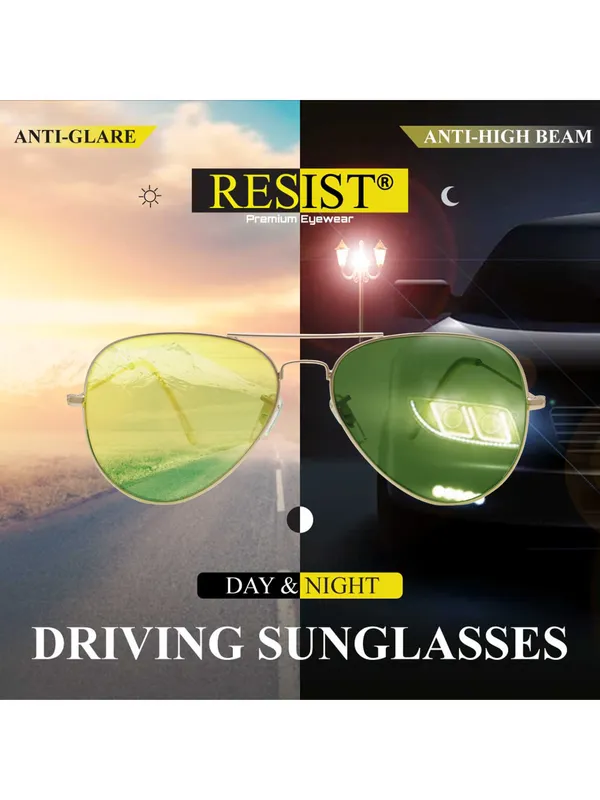 UV_Protected_Gold_Green_Night_Vision_Aviator_Sunglasses_for_Men_and_Women