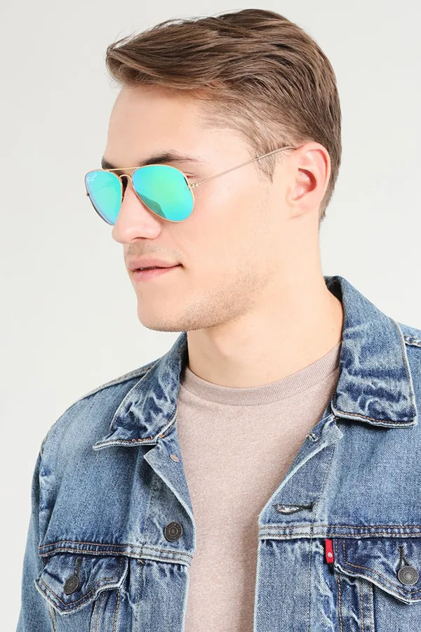 UV_Protected_Gold_Green_Reflector_Aviator_Sunglasses_for_Men_and_Women