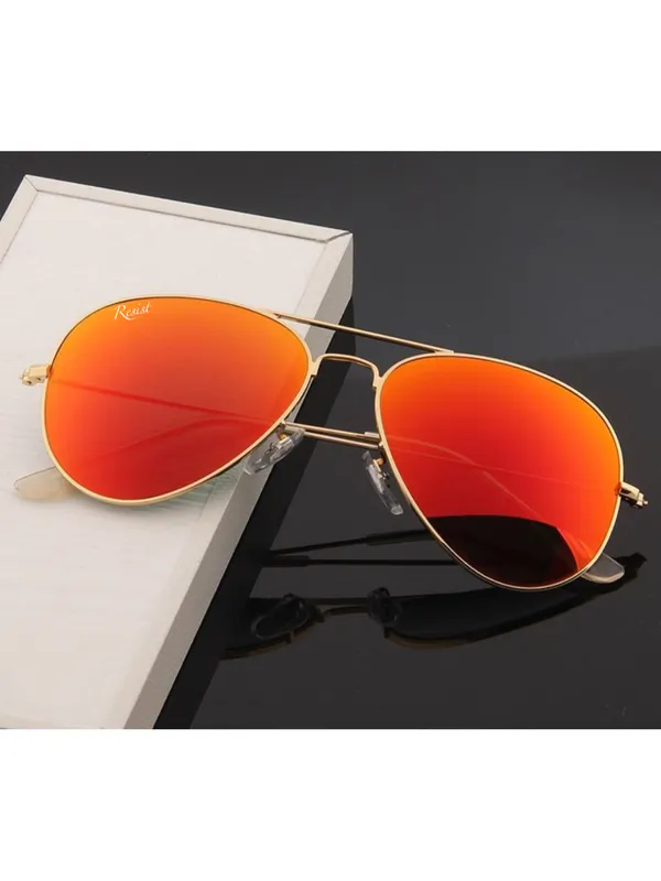 UV_Protected_Gold_Orange_Reflector_Aviator_Sunglasses_for_Men_and_Women