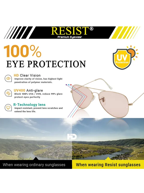 UV_Protected_Gold_Pink_Night_Vision_Aviator_Sunglasses_for_Men_and_Women