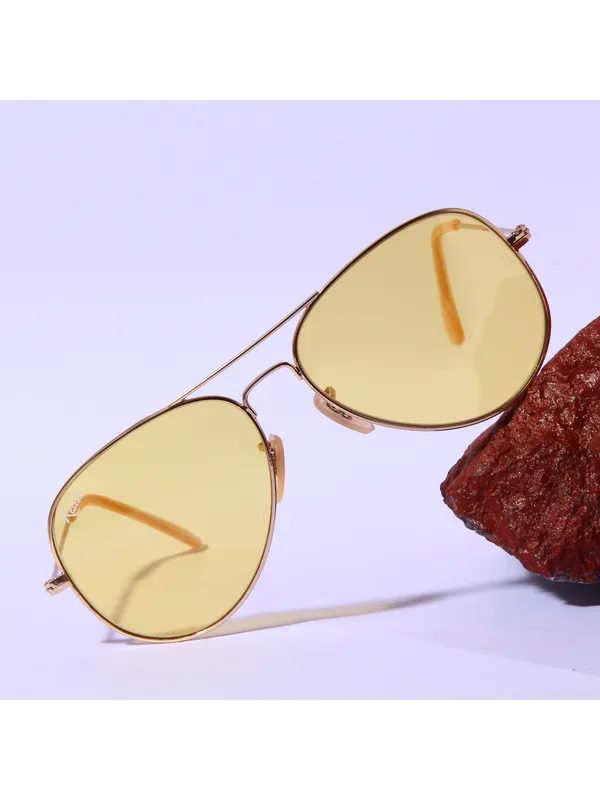 UV_Protected_Gold_Yellow_Night_Vision_Aviator_Sunglasses_for_Men_and_Women