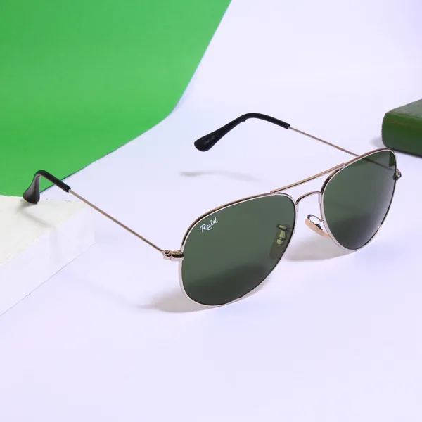 UV_Protected_Silver_Green_Aviator_Sunglasses_For_Men_&_Women