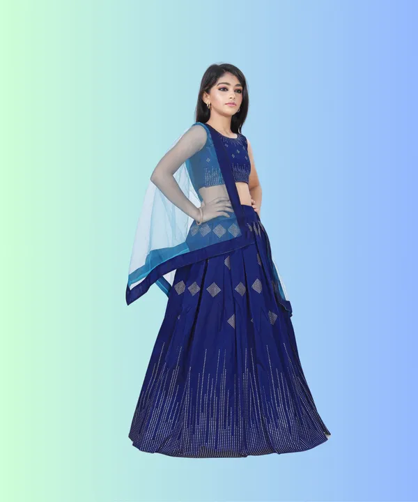 Prawah_Kids_Girls__Party_Wear_Ston_Work_Hevi_Lehenga_Choli_for_kids_girls
