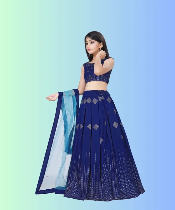 Prawah_Kids_Girls__Party_Wear_Ston_Work_Hevi_Lehenga_Choli_for_kids_girls
