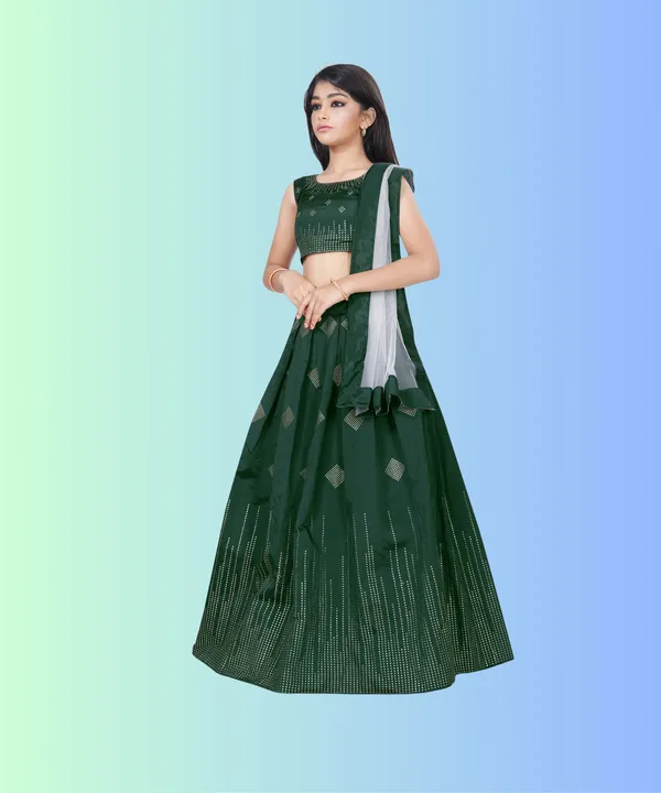 Prawah_Kids_Girls__Party_Wear_Ston_Work_Hevi_Lehenga_Choli_for_kids_girls