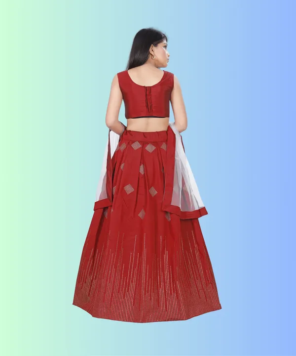 Prawah_Kids_Girls__Party_Wear_Ston_Work_Hevi_Lehenga_Choli_for_kids_girls