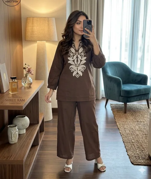 Beautiful_Embroidery_Work_Cotton_Kurta_and_Pant