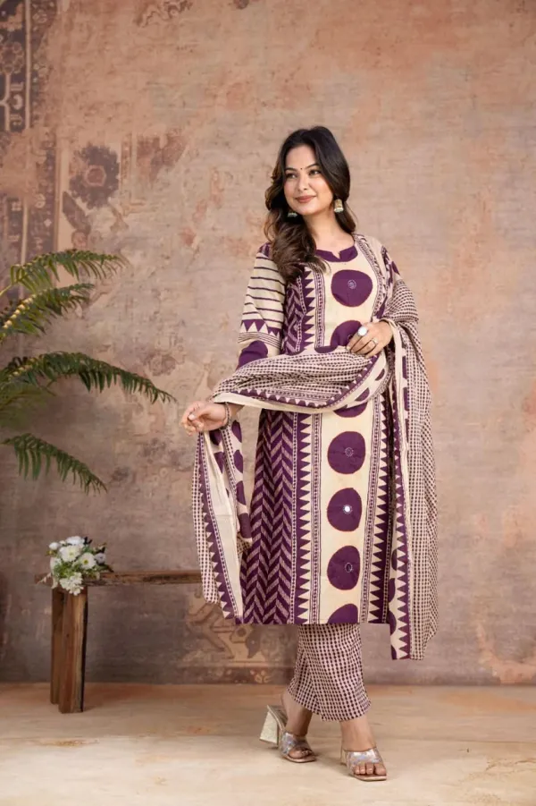 Purple_Cotton_A-Line_Kurta_with_Mirror_Yoke_Suit