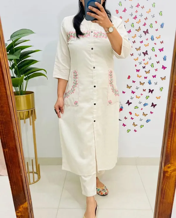 Women_White_Embroidery_Kurta_and_Pant