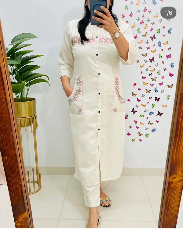 Women_White_Embroidery_Kurta_and_Pant