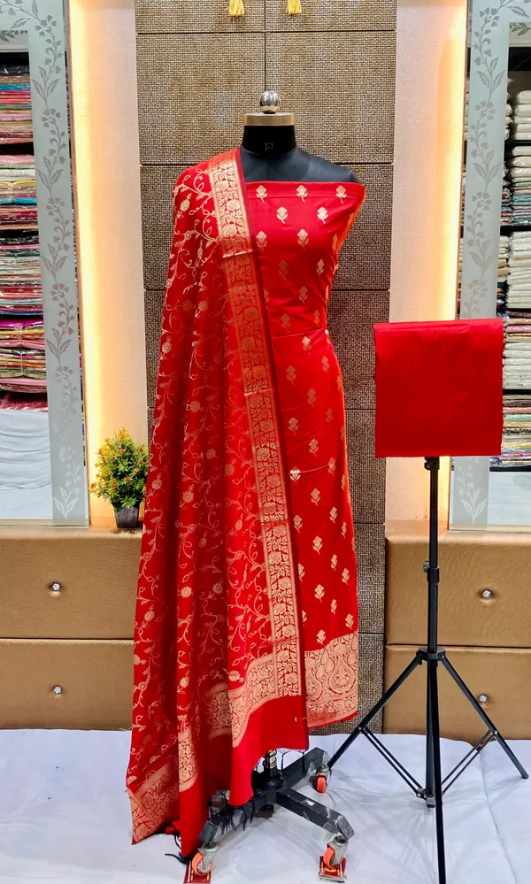 Red_Katan_Silk_Floral_Zari_Booti_Daman_Banarasi_Suit_with_Alfi_Zari_Jaal_Dupatta_800SKL_KSD23