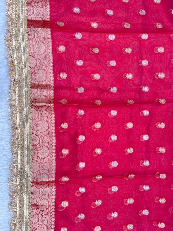 Red_Glass_Tissue_Silk_Zari_Booti_with_Lace_work_Border_Banarasi_Saree_BFS_GT2