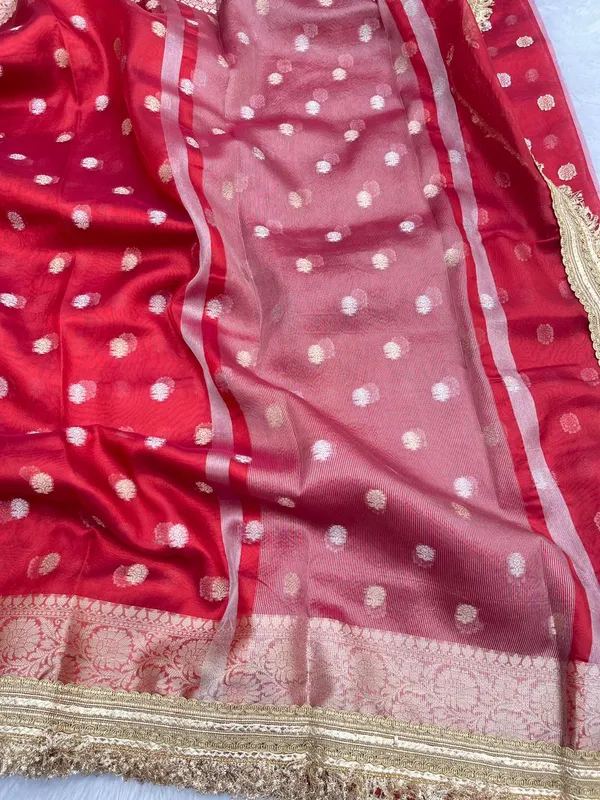 Red_Glass_Tissue_Silk_Zari_Booti_with_Lace_work_Border_Banarasi_Saree_BFS_GT2