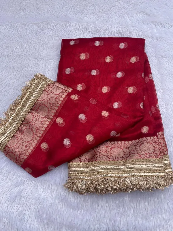 Red_Glass_Tissue_Silk_Zari_Booti_with_Lace_work_Border_Banarasi_Saree_BFS_GT2