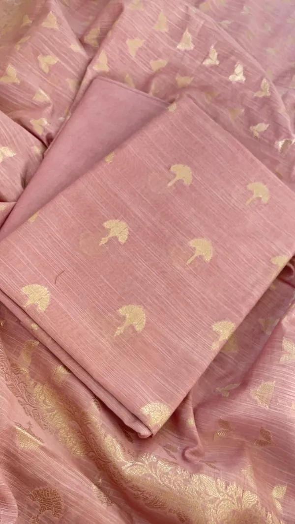 Peach_Cotton_Linen_Floral_Zari_Booti_Banarasi_Suit_with_Patti_Booti_Dupatta_120DAN_CL1