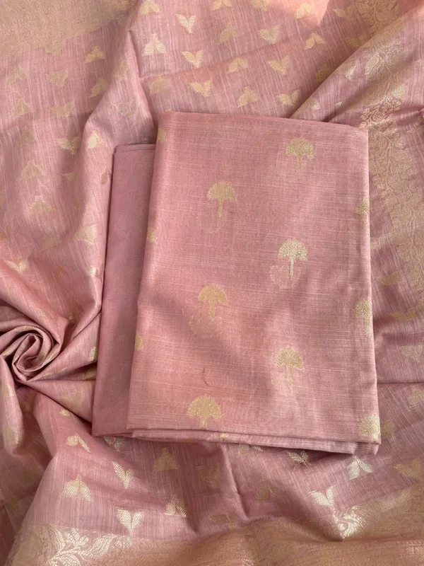 Peach_Cotton_Linen_Floral_Zari_Booti_Banarasi_Suit_with_Patti_Booti_Dupatta_120DAN_CL1