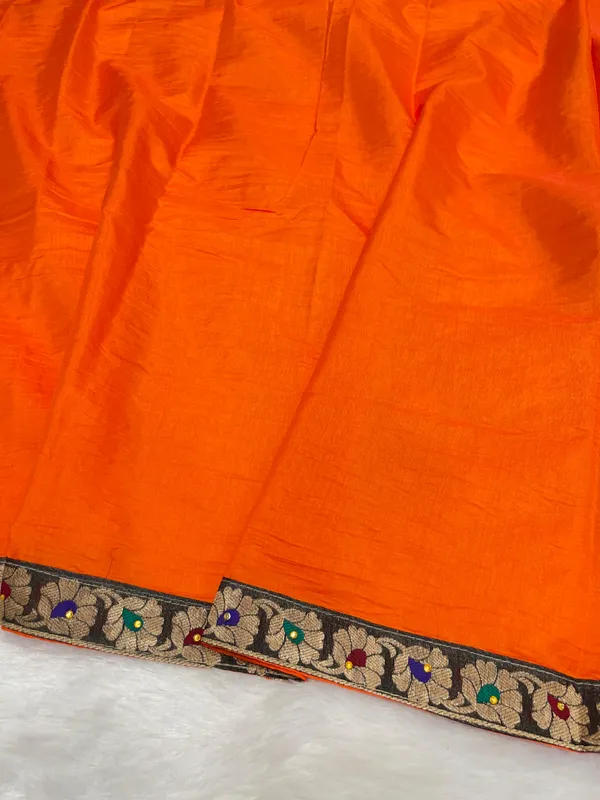 Orange_Cotton_Blend_Zari_Embroidery_Banarasi_Saree_600KS_7
