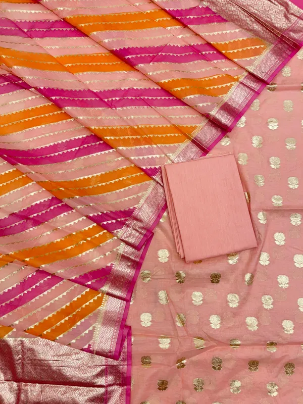 Pink_Pure_Cotton_Handbrush_Dupatta_Banarasi_3_pcs_Suit_Set_IM_PCHBK1