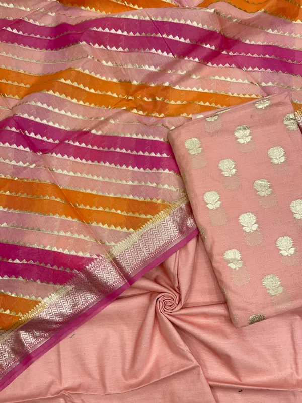 Pink_Pure_Cotton_Handbrush_Dupatta_Banarasi_3_pcs_Suit_Set_IM_PCHBK1