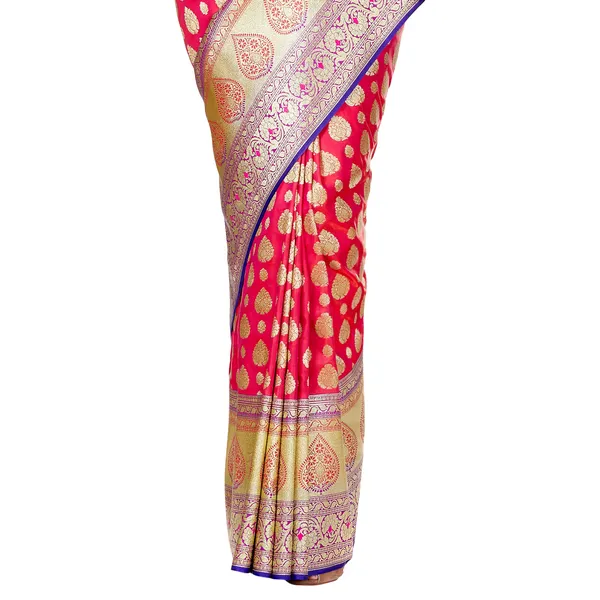 Humairah_Presents_Pink_Satin_Silk_Saree_With_Blouse_Piece(JA63_PINK_Free_Size)