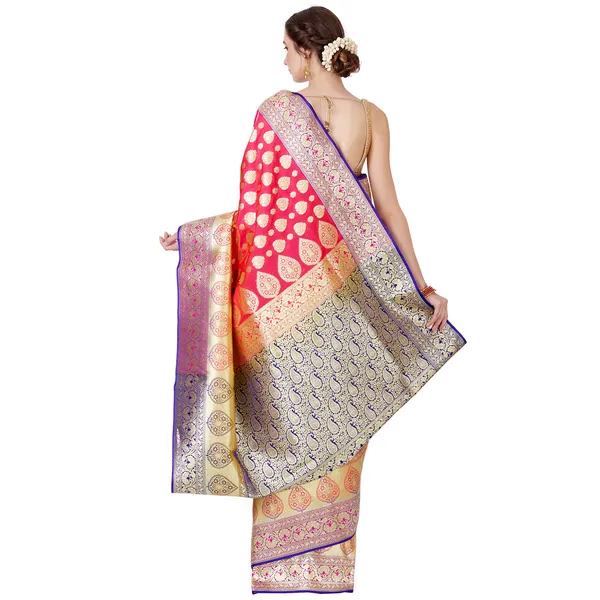 Humairah_Presents_Pink_Satin_Silk_Saree_With_Blouse_Piece(JA63_PINK_Free_Size)