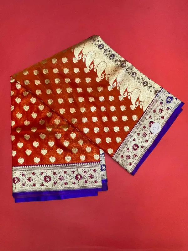 Humairah_Presents_Orange_Satin_Silk_Saree_With_Blouse_Piece_GEJA29
