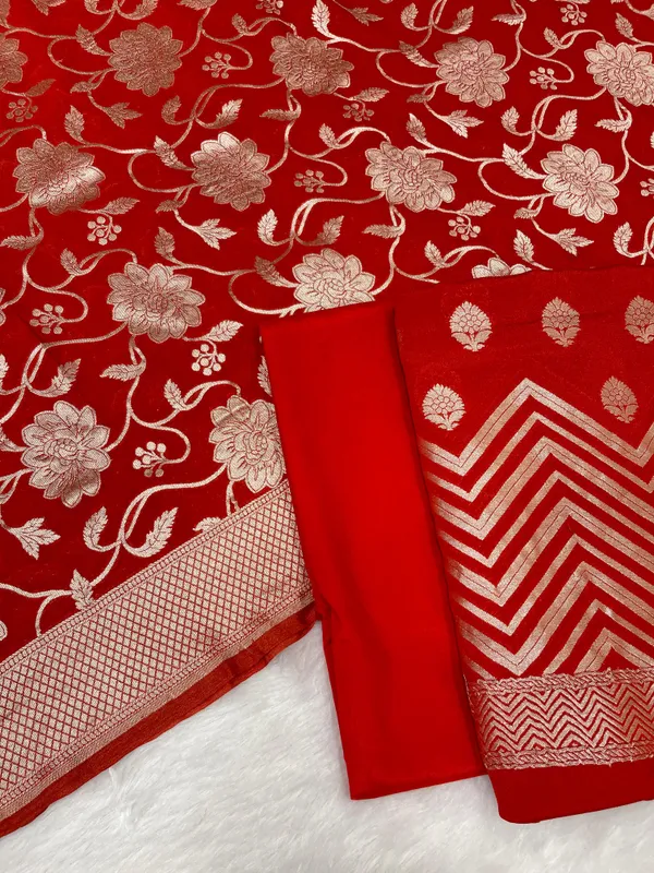 Pure_Handloom_Red_Khaddi_Georgette_Floral_Zari_Booti_Banarasi_Suit_32MUB_KG1