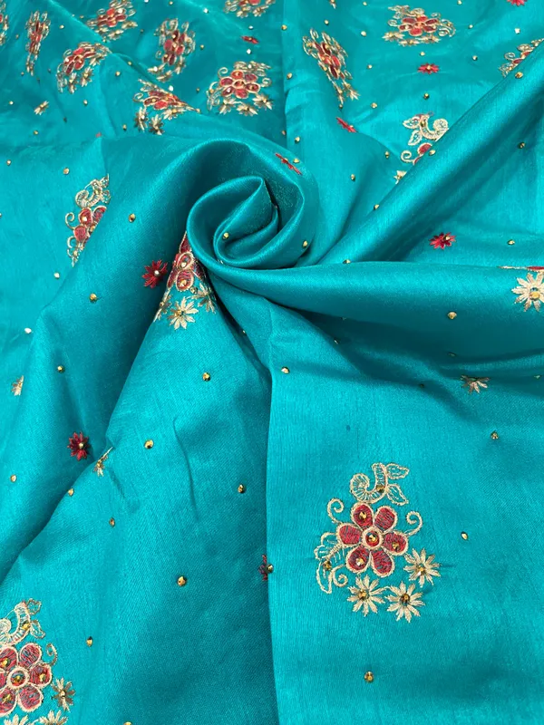 Seagreen_Cotton_Blend_Zari_Embroidery_Banarasi_Saree_600KS_11