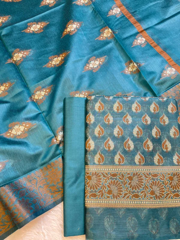 Seagreen_Cotton_Floral_Resham_Mina_Booti_Banarasi_3_pcs_Suit_Set_700AJ_CT4