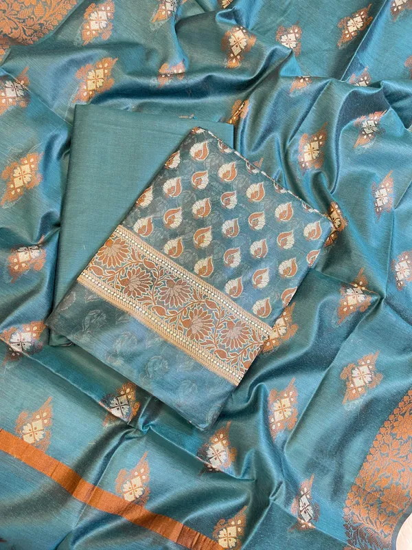 Seagreen_Cotton_Floral_Resham_Mina_Booti_Banarasi_3_pcs_Suit_Set_700AJ_CT4