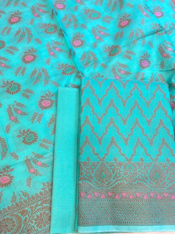 Seagreen_Cotton_Resham_Zari_Zig-Zag_Banarasi_Suit_625SHL_CT32