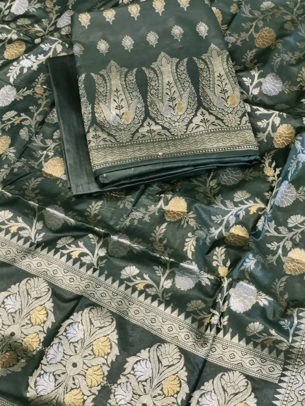 Darkgreen_Cotton_Dyable_Alfi_Zari_Booti_Banarasi_Suit_with_Floral_Zari_Jaal_Banarasi_Suit_13SHL_DAS2