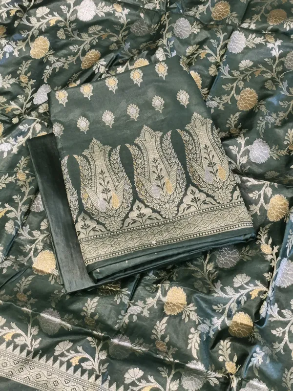 Darkgreen_Cotton_Dyable_Alfi_Zari_Booti_Banarasi_Suit_with_Floral_Zari_Jaal_Banarasi_Suit_13SHL_DAS2
