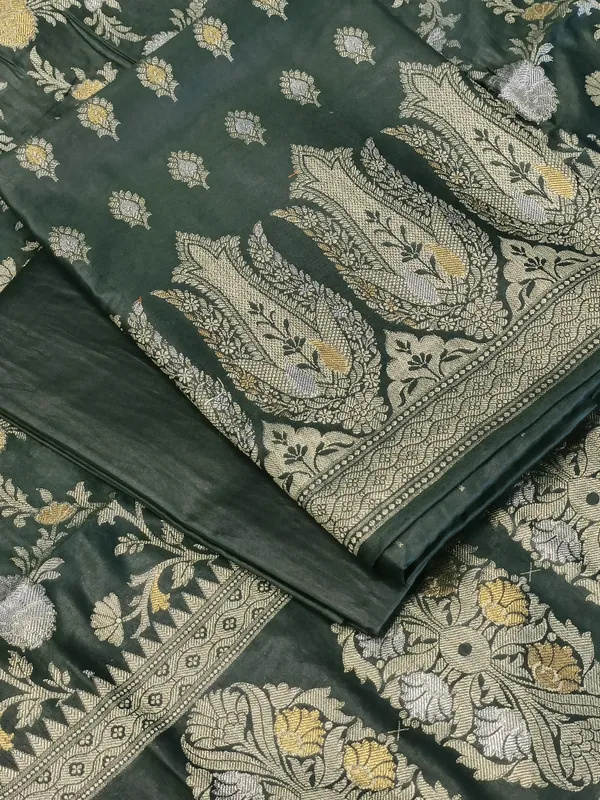 Darkgreen_Cotton_Dyable_Alfi_Zari_Booti_Banarasi_Suit_with_Floral_Zari_Jaal_Banarasi_Suit_13SHL_DAS2
