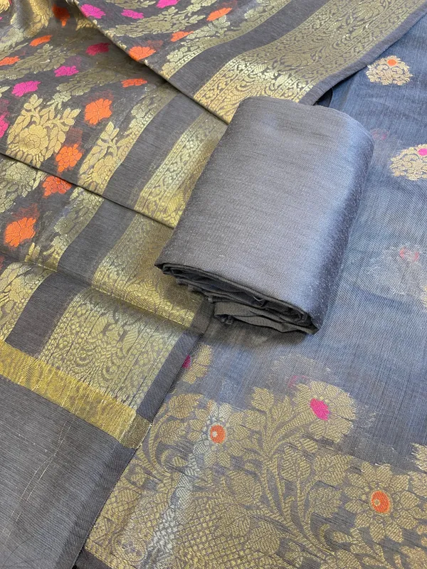 Grey_Cotton_Floral_Resham_Mina_Zari_Booti_Banarasi_Suit_with_Stripe_Resham_Zari_Dupatta_600SKL_CTN3