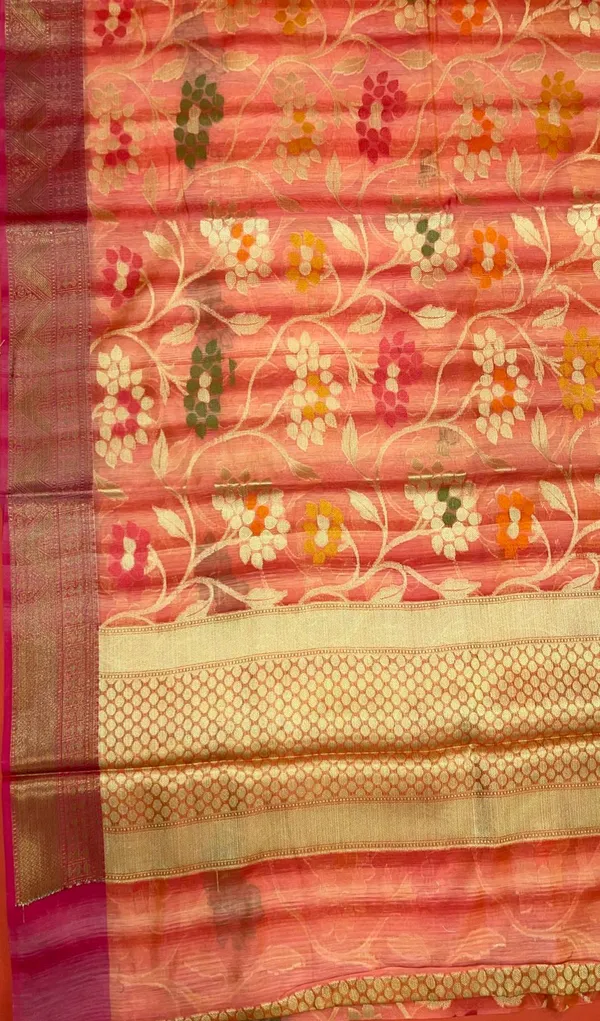 Pink_Matka_Silk/Silk_Blend_Banarasi_Sarees_For_Women_GEMTKSLK_141