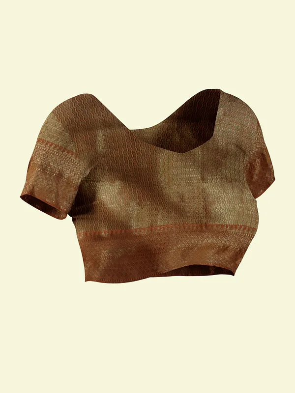 Peach_Matka_Silk/Silk_Blend_Banarasi_Sarees_For_Women_GEMTKSLK_100
