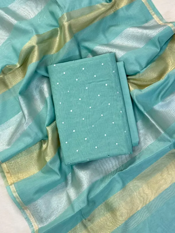 Light_Seagreen_Mal_Chanderi_Mirror_Work_Booti_Banarasi_Suit_With_Stripe_Dupatta_150PNJ_MR2