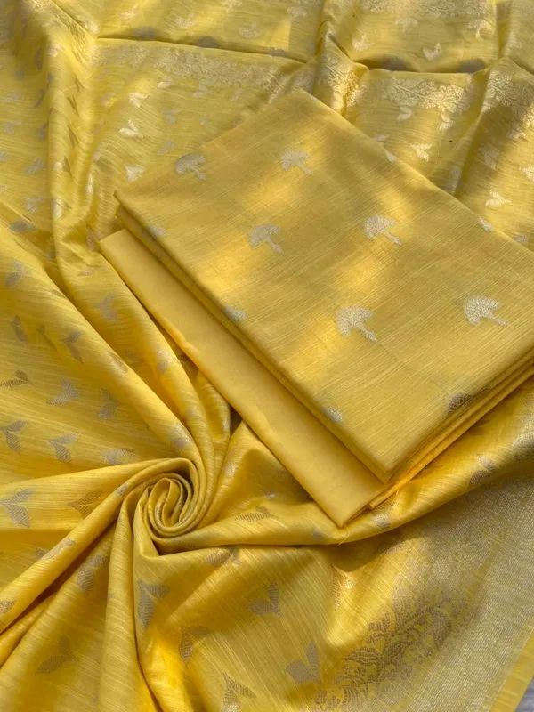 Yellow_Cotton_Linen_Floral_Zari_Booti_Banarasi_Suit_with_Patti_Booti_Dupatta_120DAN_CL6