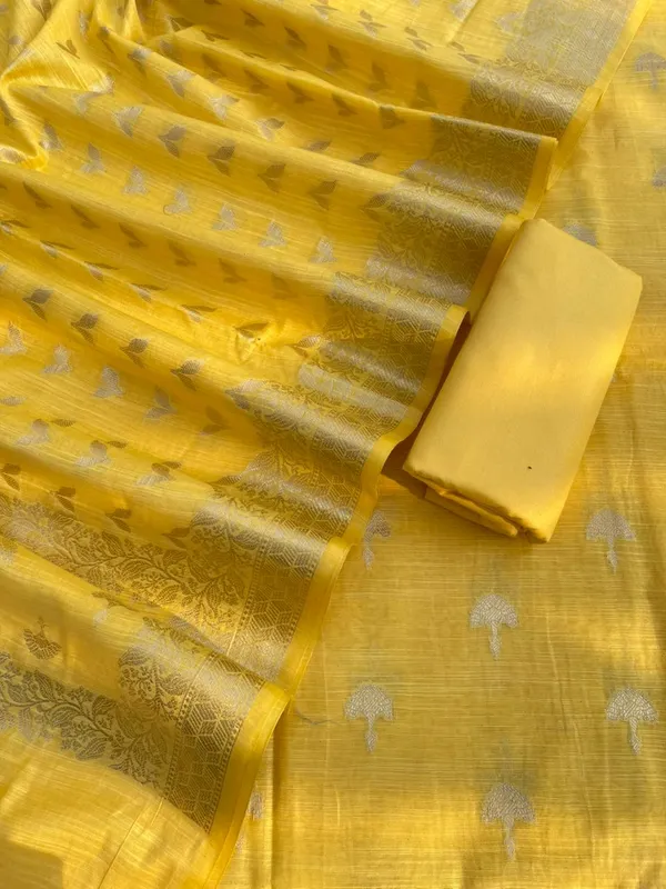 Yellow_Cotton_Linen_Floral_Zari_Booti_Banarasi_Suit_with_Patti_Booti_Dupatta_120DAN_CL6