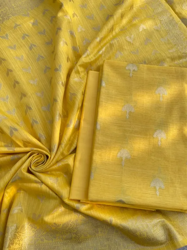 Yellow_Cotton_Linen_Floral_Zari_Booti_Banarasi_Suit_with_Patti_Booti_Dupatta_120DAN_CL6