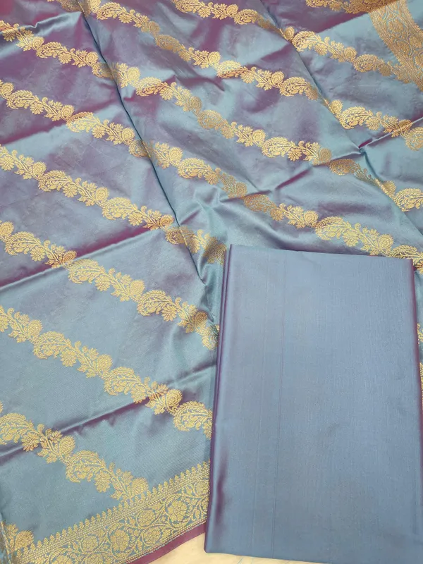 Sky_Blue_Katan_Plain_Banarasi_3_pcs_Suit_Set_650JD_KP3