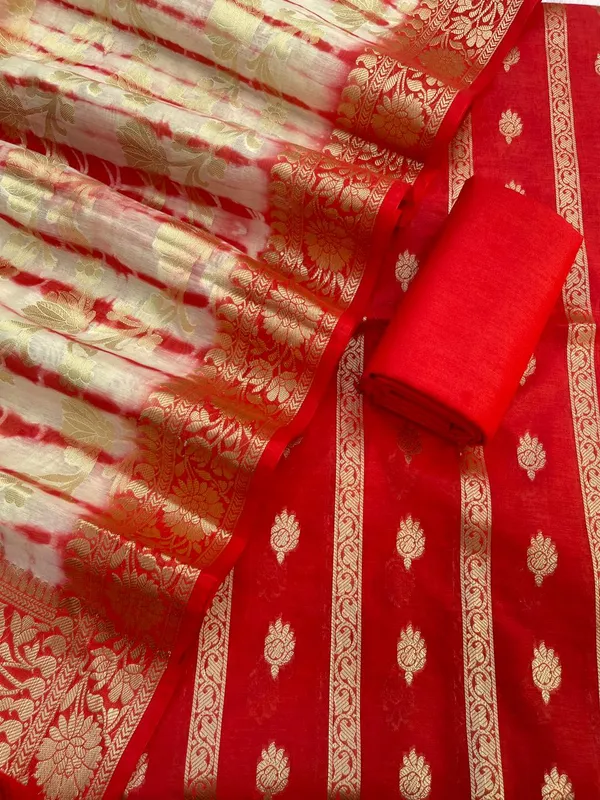 Red_Mercerise_Cotton_Stripe_Zari_Booti_Banarasi_Suit_Set_with_Marble_Dye_Dupatta_12SKL_CH14
