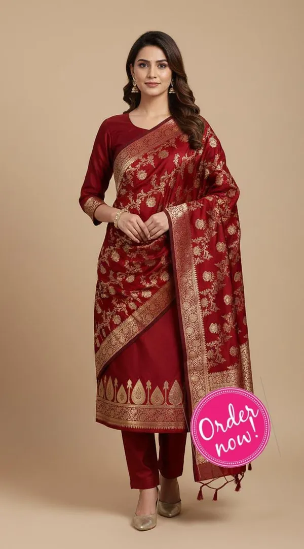 Red_Katan_Silk_Plain_Katban_Banarasi_Suit_with_Floral_Aada_Zari_Jaal_Dupatta_800SKL_KSK11