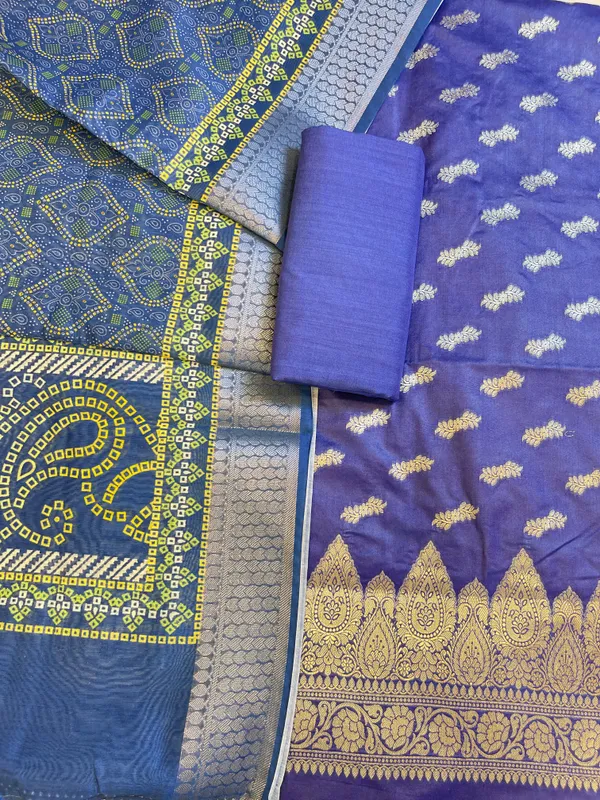 Purple_Katan_Silk_Floral_Zari_Booti_with_Cotton_Print_Dupatta_Banarasi_3_pcs_Suit_Set_1500AJ_KCP1