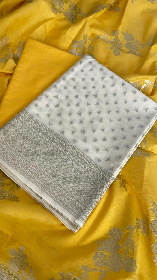 White_Pashmina_Silk_Chunri_Zari_Booti_Banarasi_Suit_with_Contrast_Yellow_Floral_Jaal_Dupatta_1250DAN_PMC8